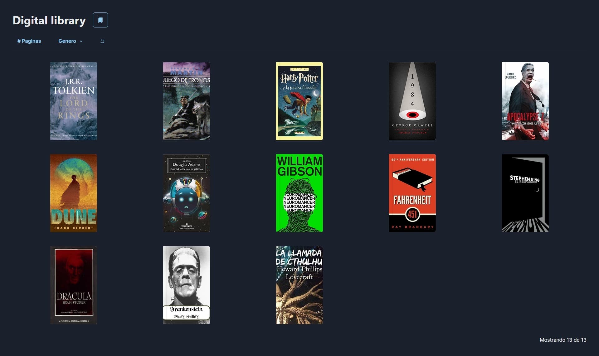 Screenshot of project 2